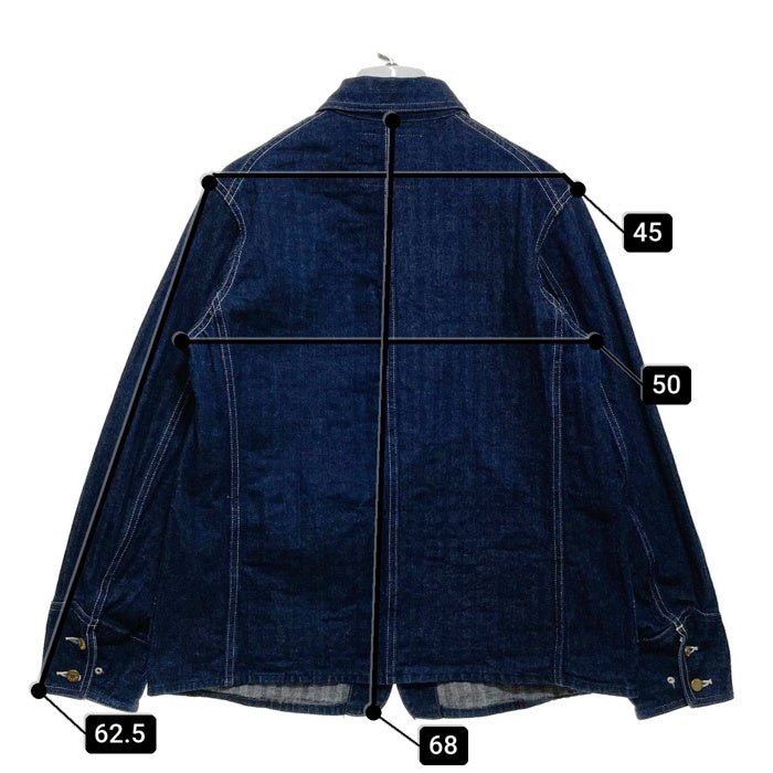 WAREHOUSE ウエアハウス Lot2165 INDIGO HERRINGBONE COVERALL WITH CHINSTRAP ヘリンボーンカバーオール ジャケット インディゴ Size 36 瑞穂店