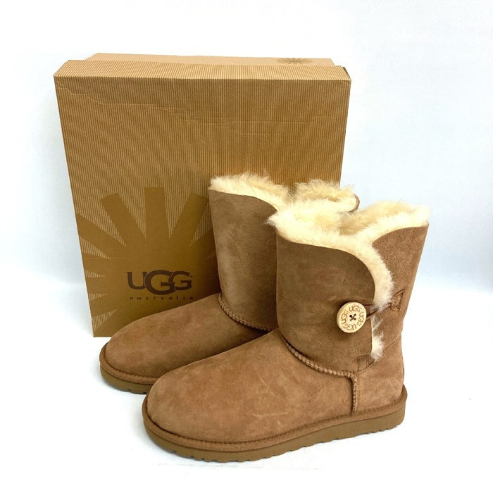 UGG アグ ブーツ 5803 Bailey Button ベイリー ブラウン size25cm 瑞穂店