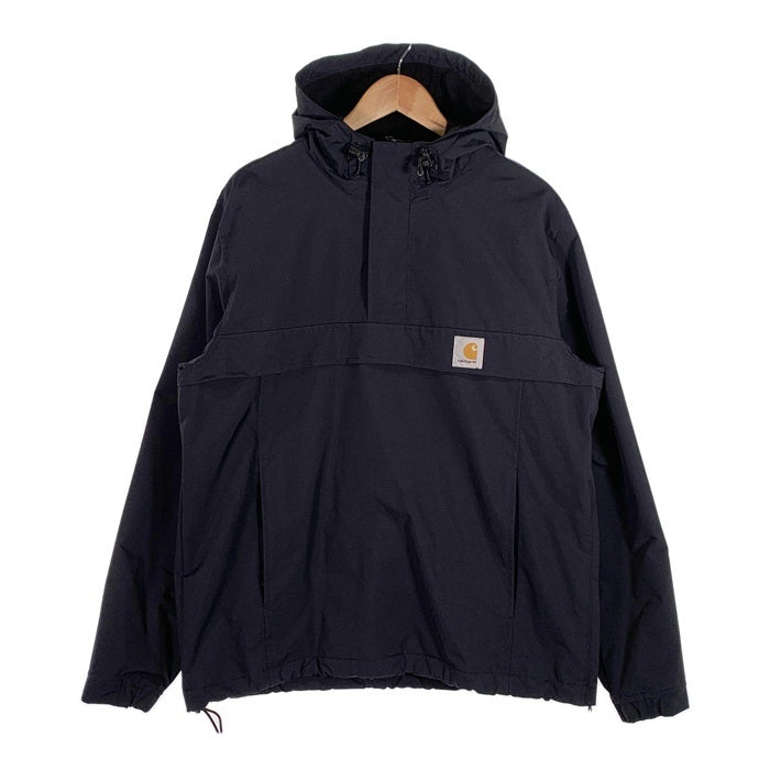 Carhartt WIP カーハート ワークインプログレス NIMBUS PULLOVER ナイロン プルオーバージャケット アノラック 内フリース ブラック Size L 福生店