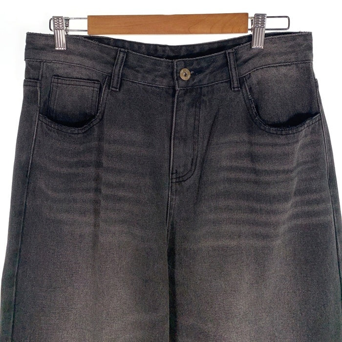 liju USED加工 デニムワイドパンツ ブラック Size 84cm 福生店