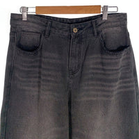 liju USED加工 デニムワイドパンツ ブラック Size 84cm 福生店