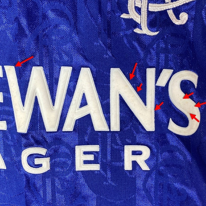 adidas アディダス Glasgow Rangers No8 長袖ユニホーム ブルー sizeM 瑞穂店