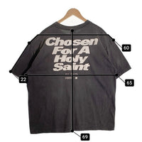 SAINT Mxxxxxxセントマイケル 24AW SS TEE CHOSEN ヴィンテージ加工 プリントTシャツ フェードブラック SM-YS1-0000-004 Size XL 福生店