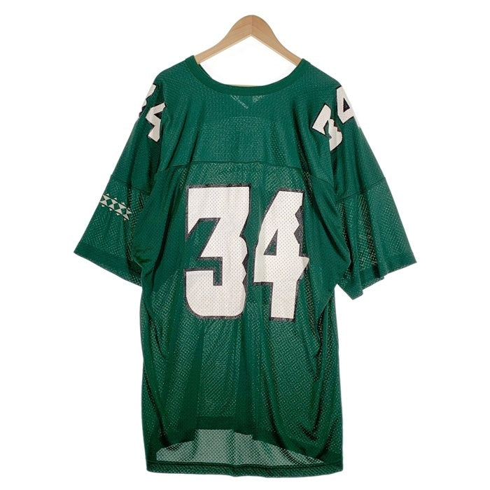 HAWAII WARRIORS メッシュ フットボールシャツ グリーン ラッセル ラバープリント Size XXL 福生店