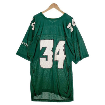HAWAII WARRIORS メッシュ フットボールシャツ グリーン ラッセル ラバープリント Size XXL 福生店