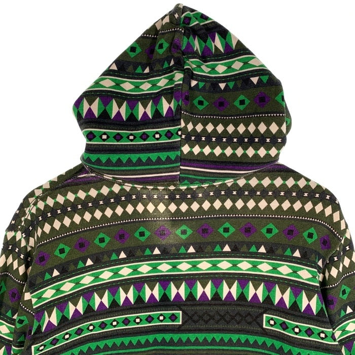SWAGGER スワッガー 総柄 ジップアップ フーディー パーカー グリーン Size L 福生店