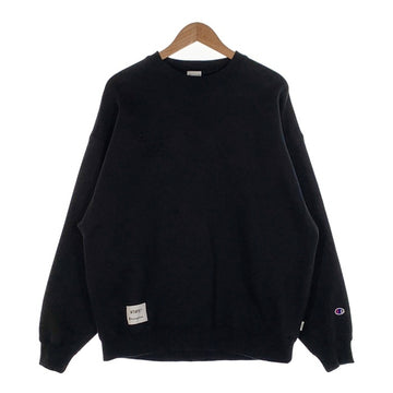 WTAPS ダブルタップス 23AW Champion チャンピオン Academy Crewneck アカデミークルーネックスウェットトレーナー ブラック C8-Z018 Size L 福生店