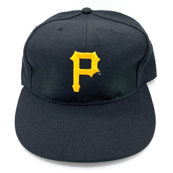 90's~ MLB ピッツバーグ・パイレーツ スナップバック ベースボールキャップ ブラック USA製 ANNCO 福生店