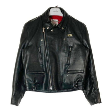 Lewis Leathers ルイスレザー 391 Lightning ライトニング ダブルライダースジャケット レッドキルティング ブラック Size42 瑞穂店