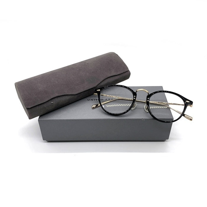 UNITED ARROWS ユナイテッドアローズ KANEKO OPTICAL 金子眼鏡 別注 Logan ローガン ボストン メガネ アイウェア ブラック ゴールド 福生店