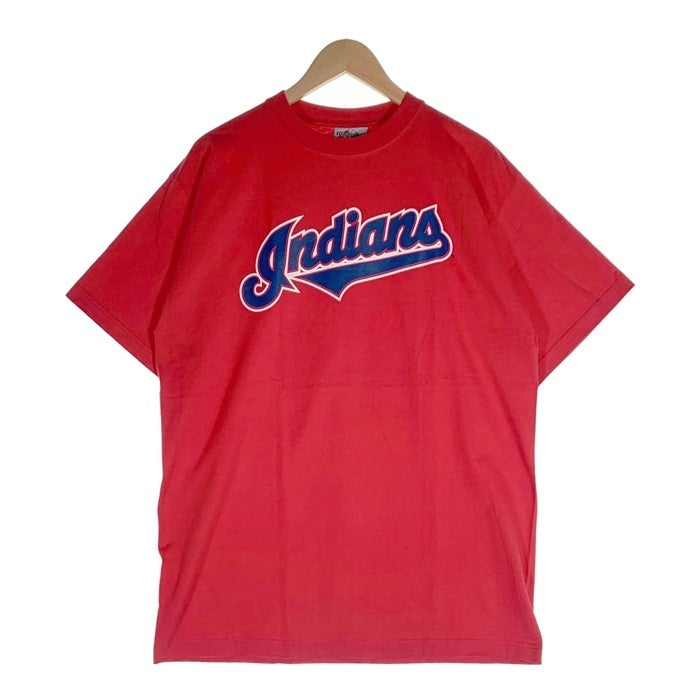 majestic マジェスティック Cleveland Indians クリーブランド インディアンズ 半袖 Tシャツ レッド メキシコ製 Size L 福生店