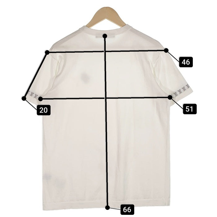 Louis Vuitton ルイヴィトン 24SS モノグラムジャガードロゴ クルーネックTシャツ 半袖 ホワイト RM242MQ Z34 HRN42W Size M 福生店