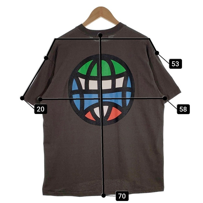 Diaspora Skateboards ディアスポラ スケートボード プリントTシャツ チャコールグレー Size L 福生店