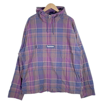 SUPREME シュプリーム 24SS Utilyty Anorak Plaid ユーティリティ アノラック ジャケット チェック パープル Size XL 福生店