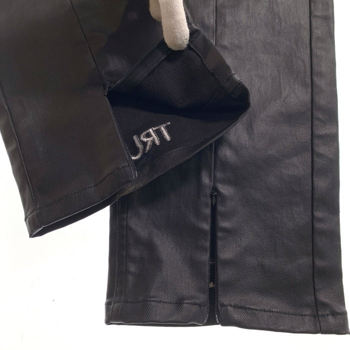 WANNA ワナ ECO LEATHER “CULT TRUE” FRONT FLARED PANTS エコレザー フロント フレアドパンツ ブラック Size 1 福生店