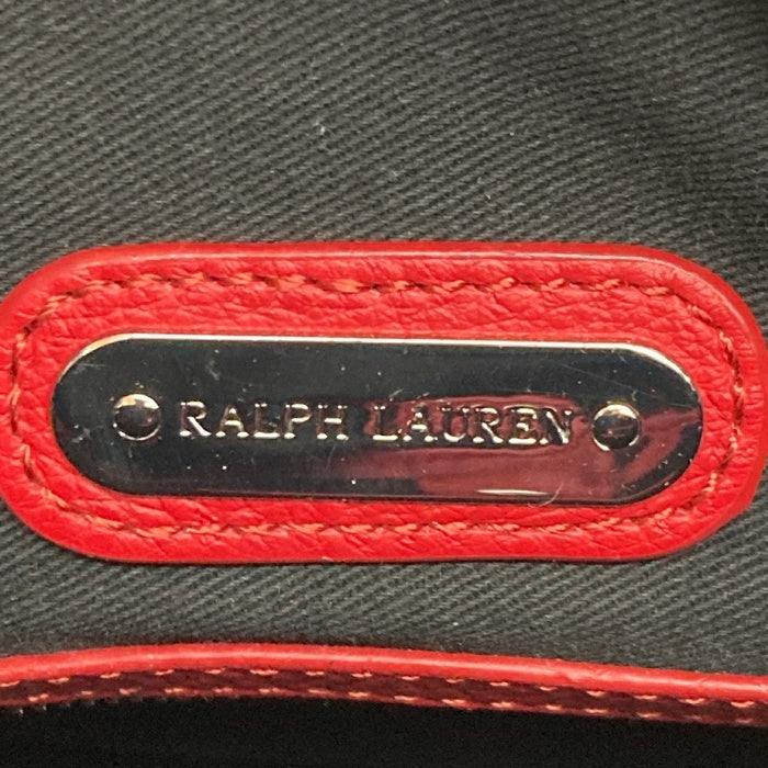 Ralph Lauren ラルフローレン 2WAY レザーバッグ レッド 瑞穂店