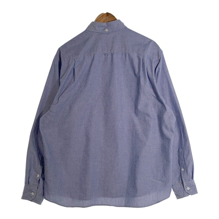 F.C.R.B. F.C.Real Bristol エフシーレアルブリストル COOLMAX EMBLEM BIG Ｂ.D. SHIRT 長袖 ボタンダウン シャツ ブルー FCRB-222079 Size XL 福生店