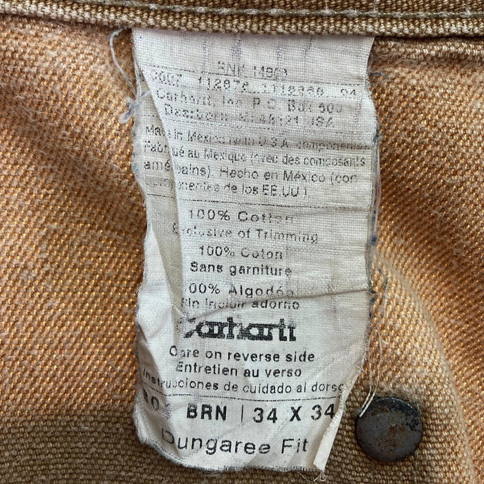 Carhartt カーハート B01BRN ダック ダブルニー ペインターパンツ メキシコ製 ブラウン size34 瑞穂店