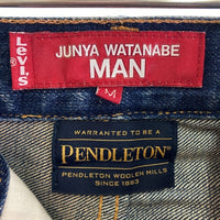 JUNYA WATANABE MAN ジュンヤワタナベマンWJ-P025 AD2022 Levi's リーバイス PENDLETON ペンドルトン パッチワーク デニムパンツ インディゴ size34 瑞穂店