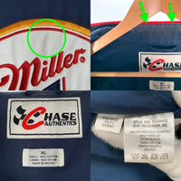 MILLER LITE ミラーライト NASCAR ナスカー ジップアップ レーシング ジャケット ネイビー Size XL 福生店