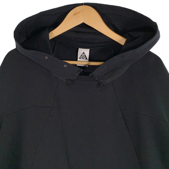 NIKE ACG ナイキエーシージー 18SS COMPONENT FLEECE TOP プルオーバーパーカー 5分袖 ブラック AJ2760-010 Size L 福生店