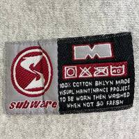 SUBWARE サブウェア フロント刺繍ロゴ スウェットトレーナー グレー sizeM 瑞穂店