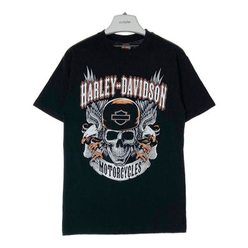 HARLEY DAVIDSON ハーレーダビッドソン USA製 DUELING EAGLES Tシャツ ブラック sizeS タグ付き 瑞穂店