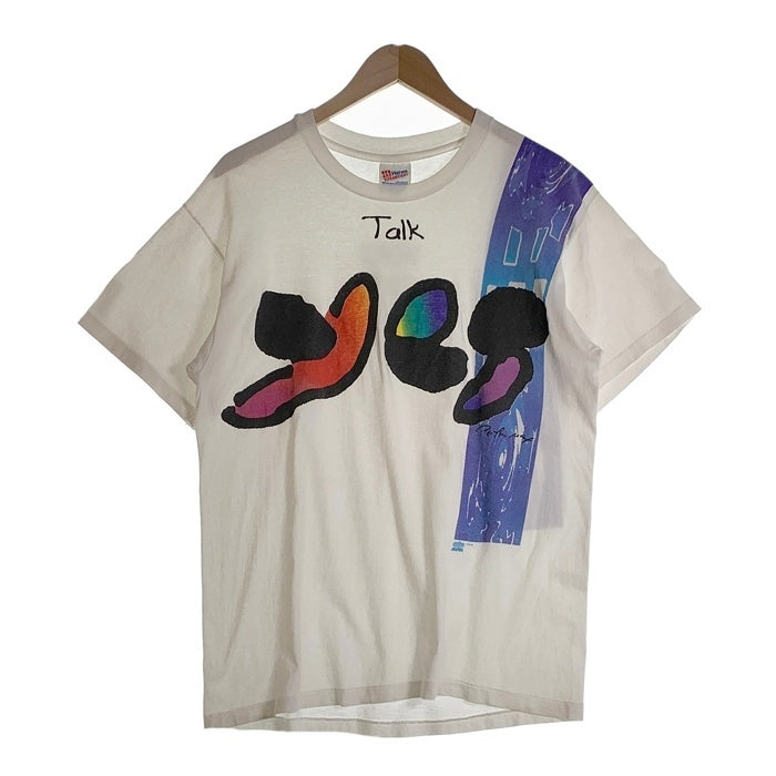 90's YES イエス Peter Max Yes Band Tee 半袖 Tシャツ ホワイト USA製 Size L 福生店