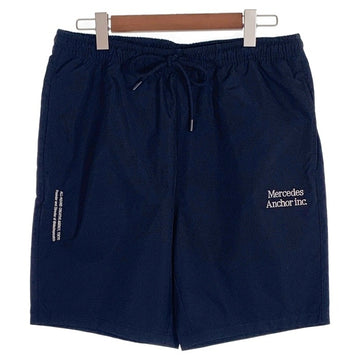 Mercedes Anchor inc. メルセデスアンカーインク Training Shorts トレーニングショーツ ショートパンツ ブラック ポリエステル 刺繡 Size 34 福生店