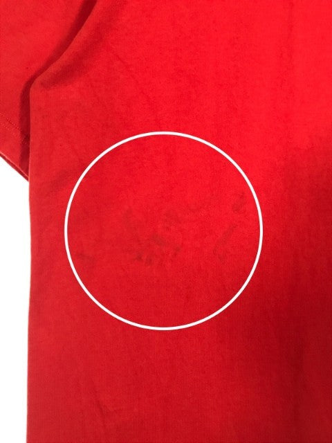 VETEMENTS ヴェトモン 19AW Back Barcode Patch Over Size Tee バックバーコード オーバーサイズTシャツ レッド Size S 福生店