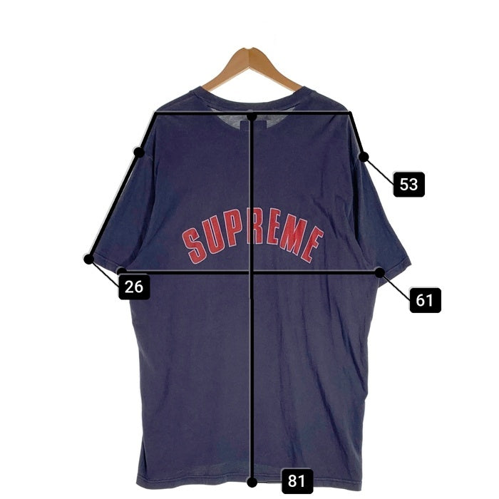 SUPREME シュプリーム 24SS Cracked Arc S/S Tee クラックドアーチロゴ ショートスリーブTシャツ プリント USED加工 ネイビー Size XXL 福生店
