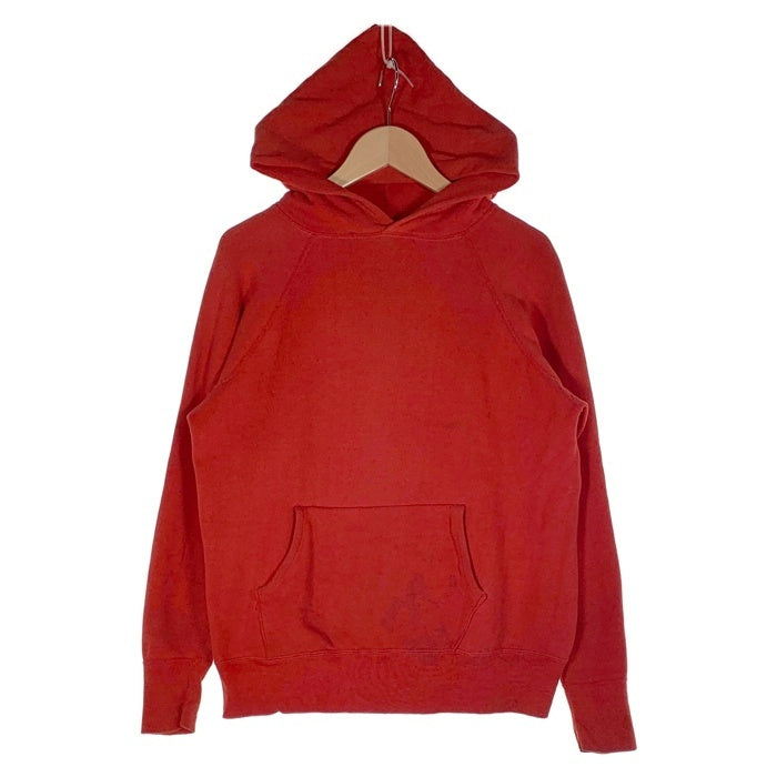 60's~ ラグランスリーブ プルオーバースウェットパーカー レッド Size M 相当 福生店