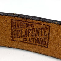 RAGTIME BELAFONTE CLOTHING ラグタイム ベラフォンテ 30mm レザーベルト ブラウン 茶芯 Size 38 福生店