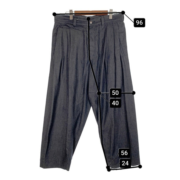 Vivienne Westwood MAN ヴィヴィアンウエストウッドマン サルエル タック デニムワイドパンツ インディゴ VW-V1-79467 129017 Size 50 福生店