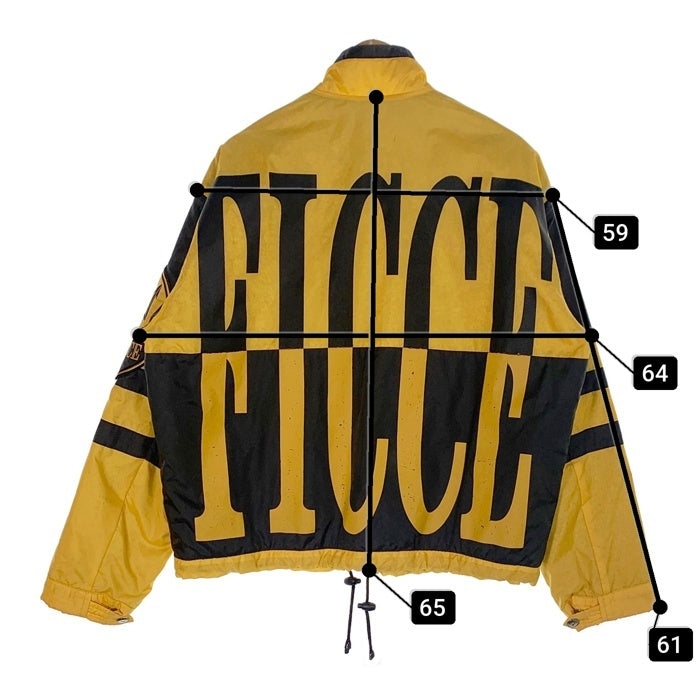 Ficce フィッチェ ジップアップ ナイロンブルゾン ジャケット イエロー 中綿 ヨシユキコニシ Size 不明 福生店