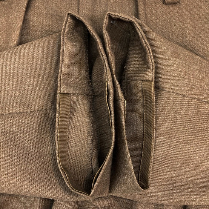 イギリス軍 TROUSERS MANS BARRACK DRESS No.2 ドレスパンツ ブラウン size84/80/96 瑞穂店