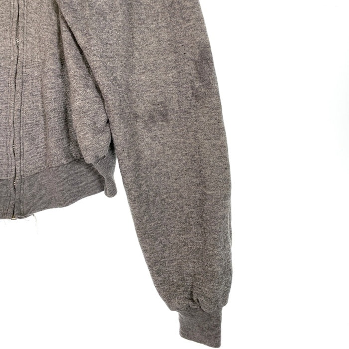 70`s Healthknit ヘルスニット ダブルフェイス ジップアップスウェットパーカー グレー USA製 Size XL(46-48) 福生店