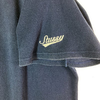 STUSSY ステューシー USA製 フットボールTシャツ サーマル ネイビー sizeL 瑞穂店