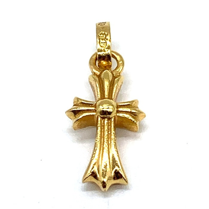 Chrome Hearts クロムハーツ 22K CH CRS BBY FAT CHクロス ベイビーファットチャーム ペンダントトップ ゴールド 福生店