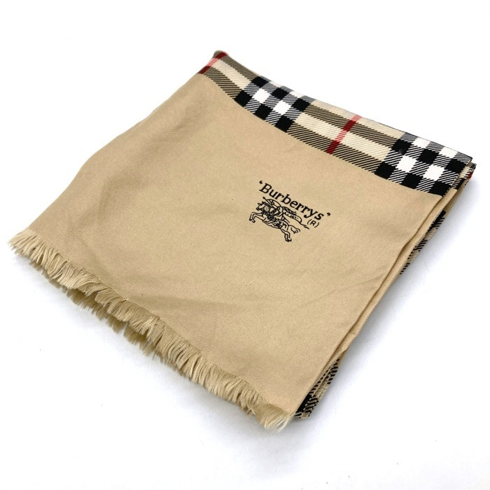 BURBERRYS バーバリーズ チェック シルク スカーフ ベージュ 瑞穂店