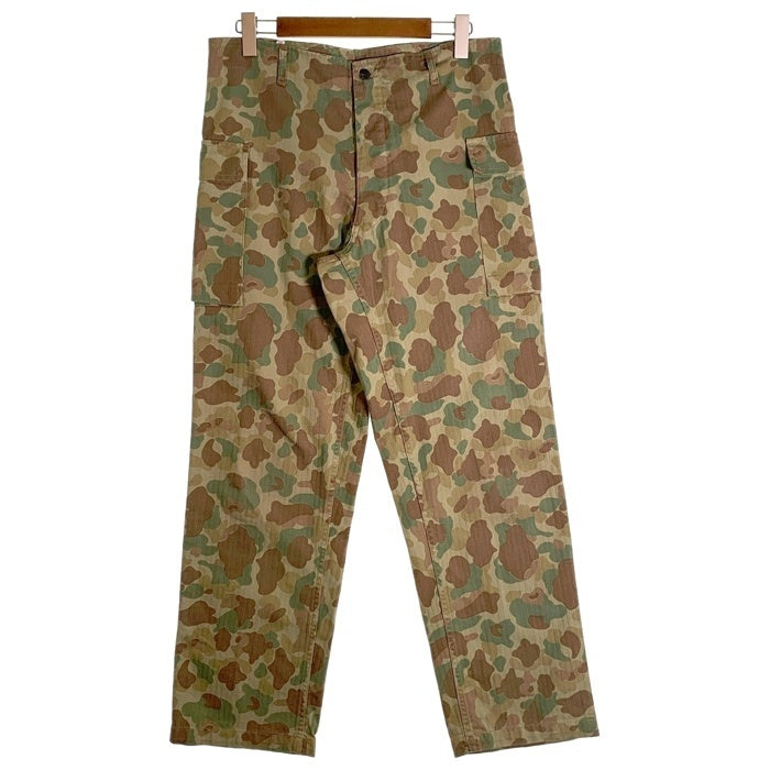 U.S.ARMY レプリカ ダックハンターカモ ミリタリーカーゴパンツ ヘリンボーン Size LL 福生店