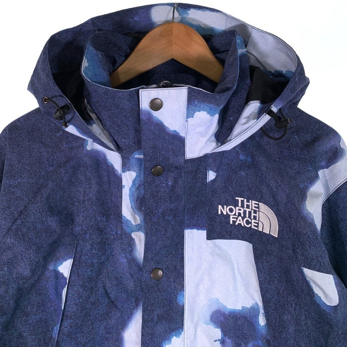 SUPREME シュプリーム 21AW THE NORTH FACE ノースフェイス Bleached Denim Print Mountain Jacket ブリーチドデニムプリント マウンテンジャケット ブルー NP52100I Size M 福生店