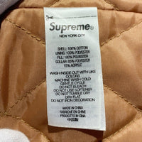 SUPREME シュプリーム 21AW Faux Fur Collar Flannel Shirt フェイクファーカラー フランネルシャツ グリーン 中綿 Size M 福生店