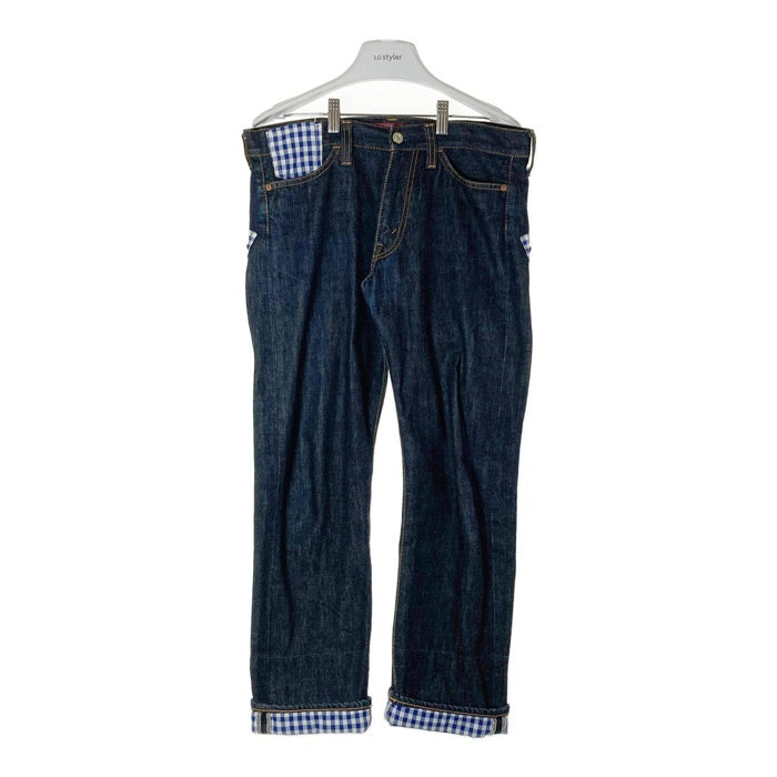 JUNYA WATANABE COMME des GARCONS MAN ジュンヤワタナベ コムデギャルソンマン Levi's リーバイス WZ-P801 AD2009 ギンガムチェック 505 デニムパンツ インディゴ sizeM 瑞穂店