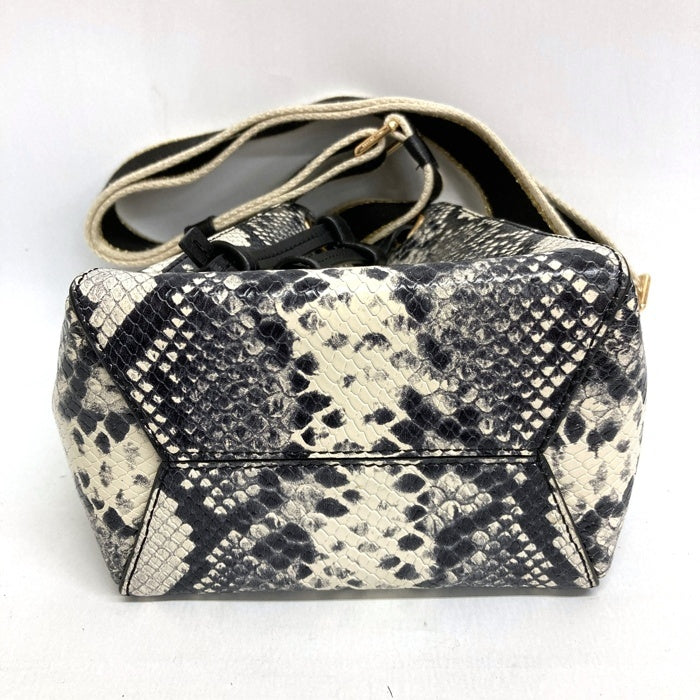 MARC JACOBS マークジェイコブス H650M10SP22 The Bucket Bag バケットバッグ パイソン柄 ブラック 瑞穂店