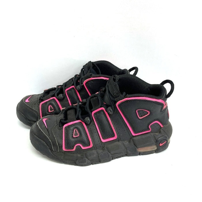 NIKE ナイキ 415082-003 GS Air More Uptempo Black Pink Blast スニーカー ブラック size24cm 瑞穂店
