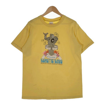 90's BEASTIE BOYS ビースティボーイズ IN THE ROUND TOUR プリントTシャツ イエロー anvil Size L 福生店
