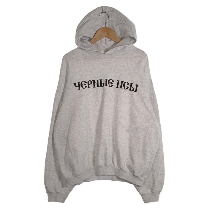 YEEZY イージー Gosha ゴーシャラブチンスキー Black Dog Hoodie プリント プルオーバースウェットパーカー オートミール 薄手 Size 2 福生店