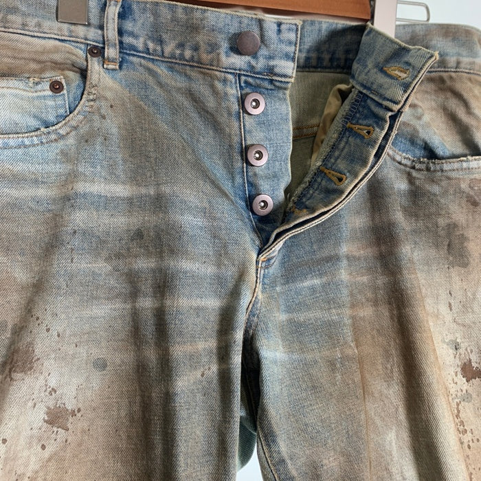MLVINCE メルヴィンス 23AW DISTRESSED FLARE JEANS ダメージ加工 フレアデニムパンツ グレー Size 32 福生店