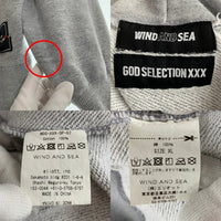 WIND SEA ウィンダンシー GOD SELECTION XXX ゴットセレクショントリプルエックス ロゴ プルオーバー フーディー パーカー グレー WDS-XXX-SP-07 Size XL 福生店
